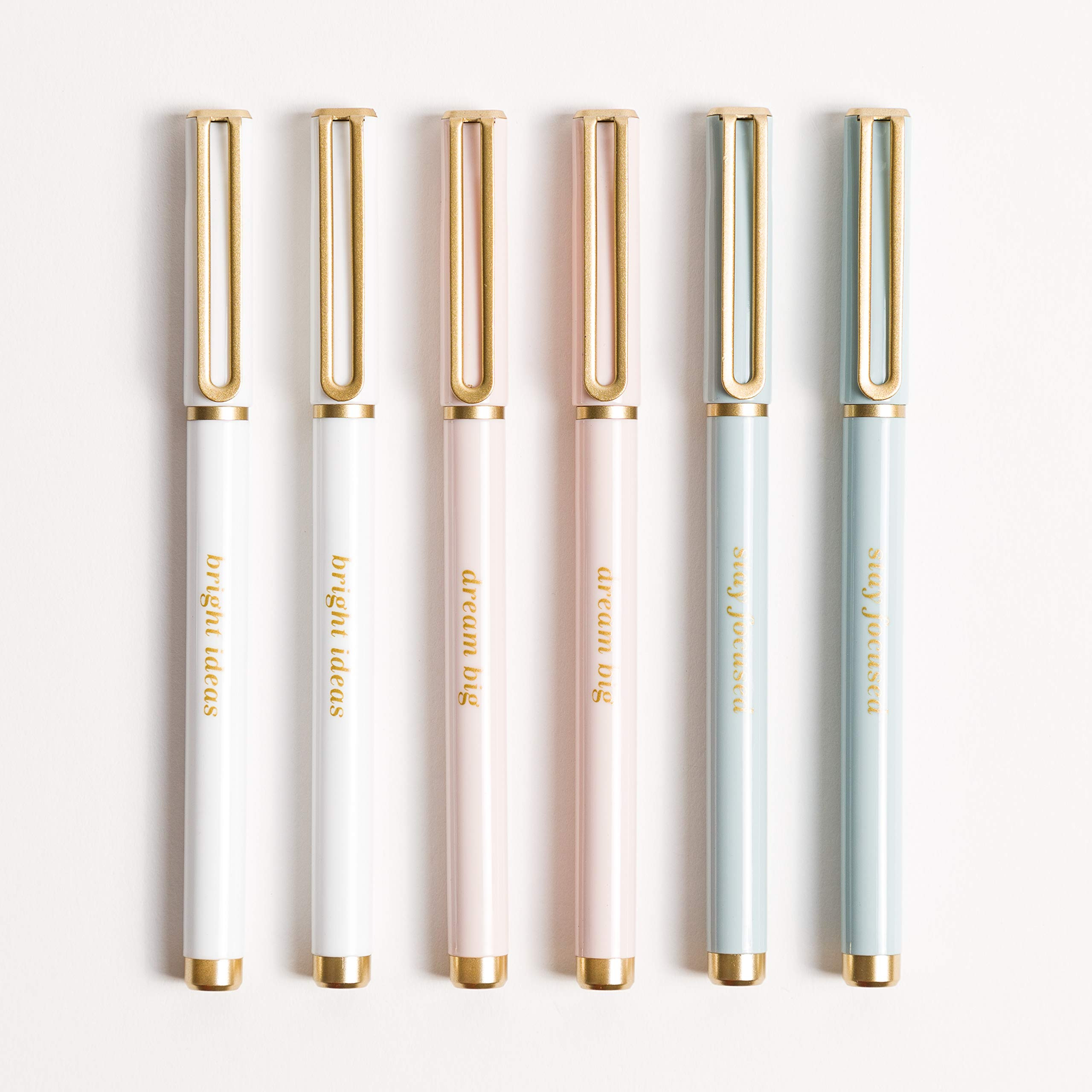 U Brands Classic Pretty Pastels Felt Pens Set, Black Ink, 6 Count, 4518A04-24 | Amazon (US)