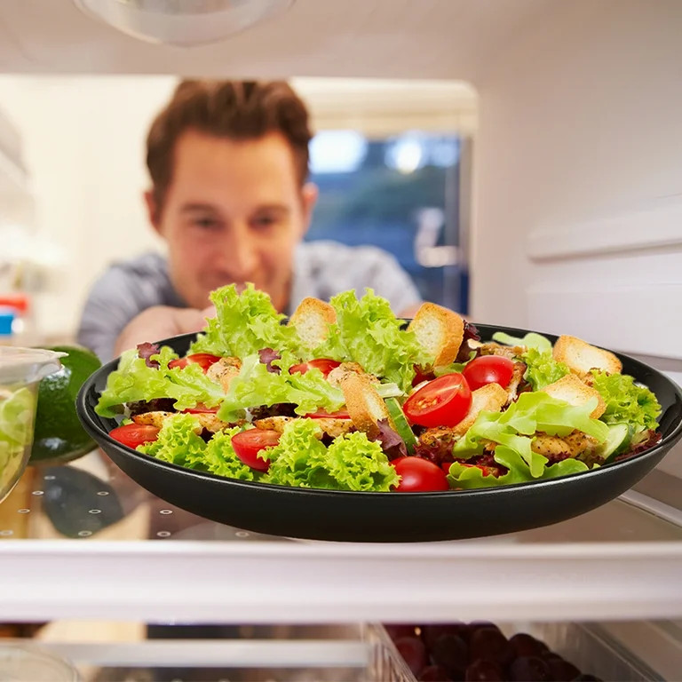 Bestdin Black Dinnerware Set for 4, 16 Pack Plastic BPA-Free Dinner Plates, Salad Plates, Cereal ... | Walmart (US)