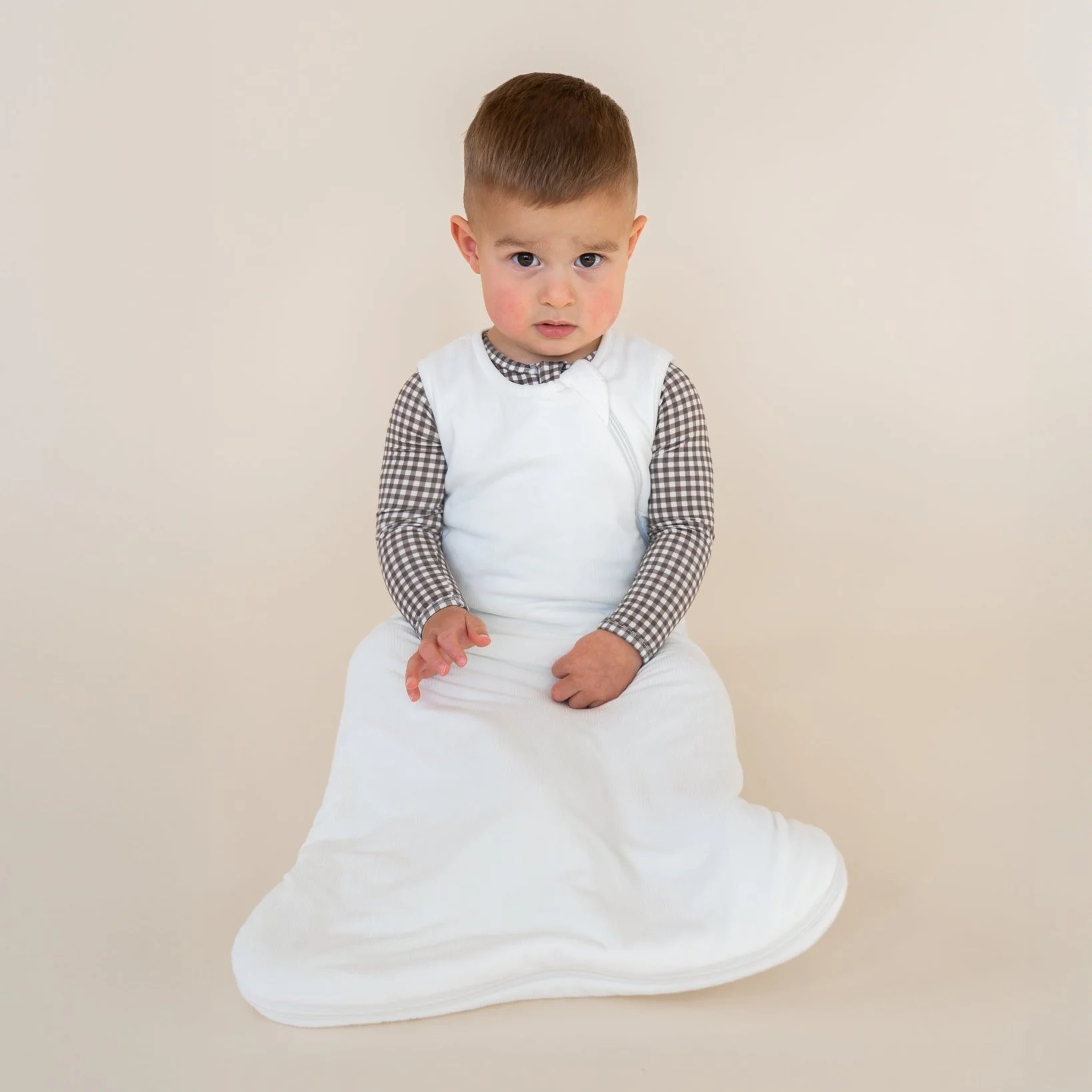 Ribbed Coconut Sleep Sack 1.0 TOG | Hucklebaby