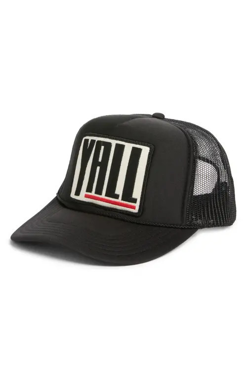 Friday Feelin’ Y'All Patch Trucker Hat in Black at Nordstrom | Nordstrom