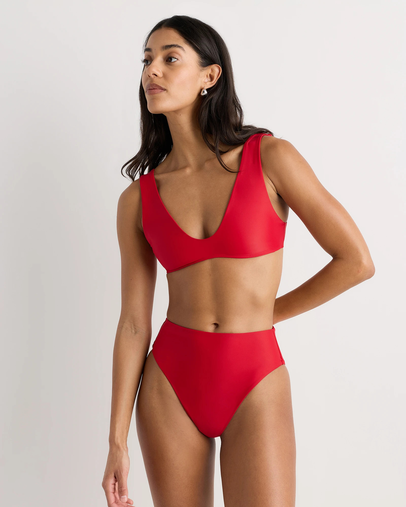 Italian Plunge Bikini Top | Quince