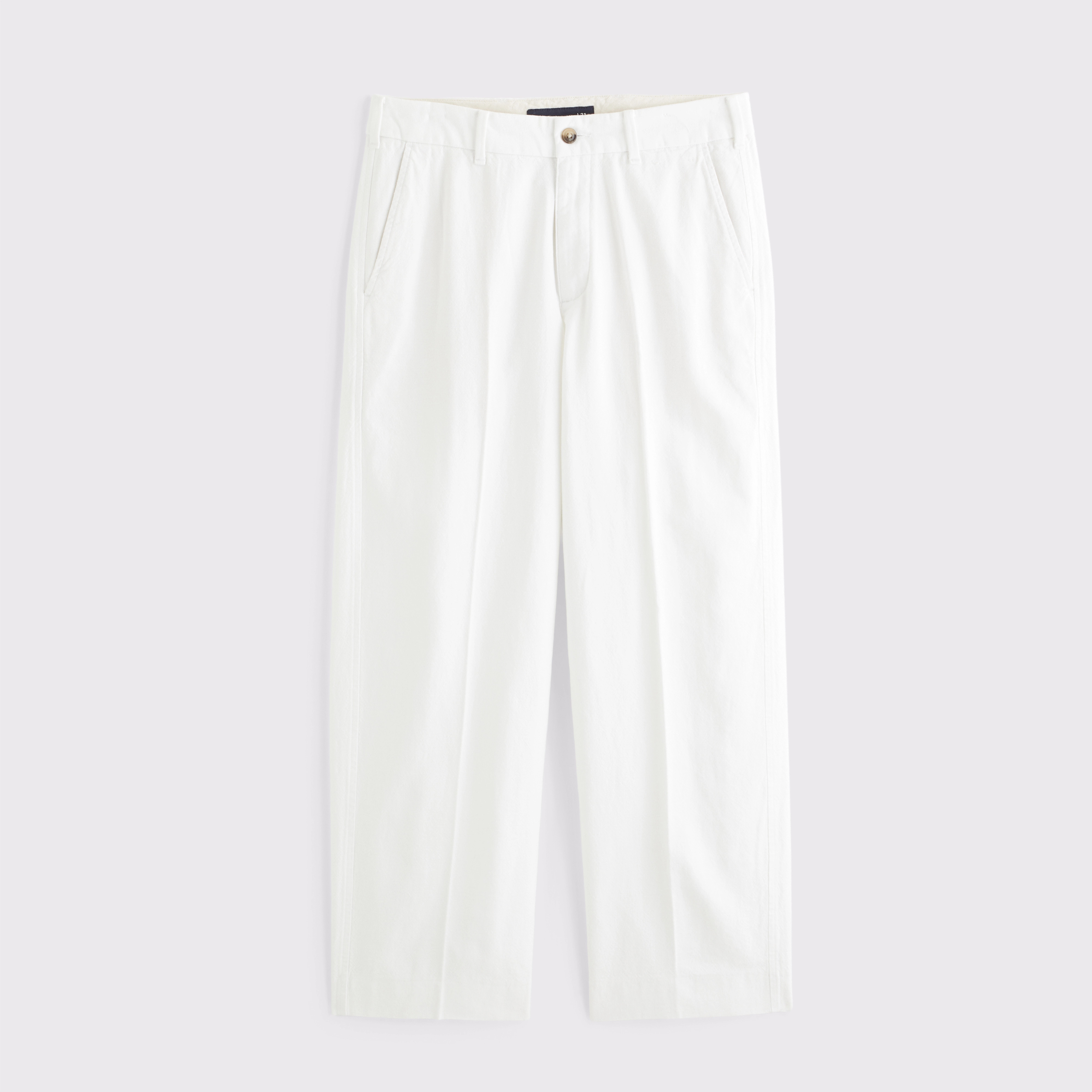 Linen-Blend Baggy Trouser | Abercrombie & Fitch (US)