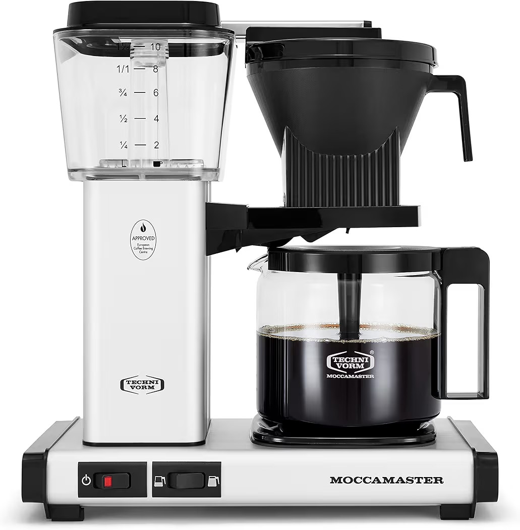 Technivorm Moccamaster 53930 KBGV 10-Cup Coffee Maker Matte Silver, 40 oz, 10 Cup, 1.25 L | Amazon (US)