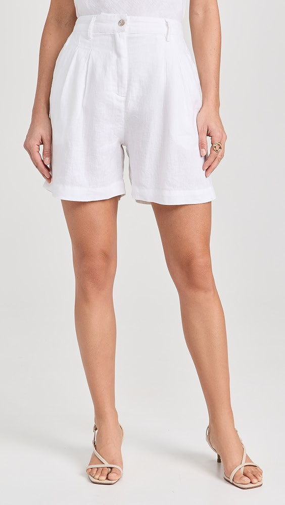DONNI. The Linen Pleated Shorts | Shopbop | Shopbop