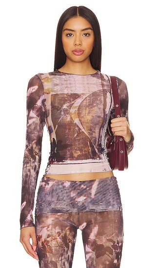 Printed Top in Multi | Revolve Clothing (Global)