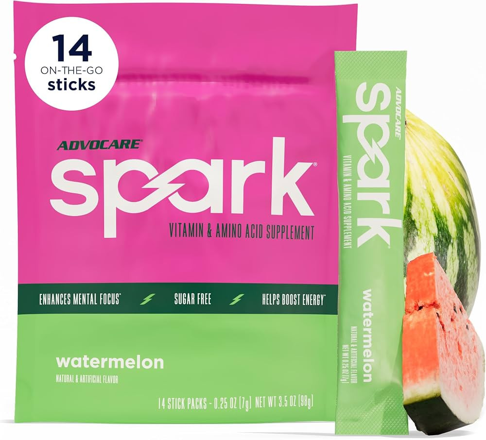 AdvoCare Spark Energy & Focus Drink Mix, Watermelon, 14 Stick Packs | Amazon (US)