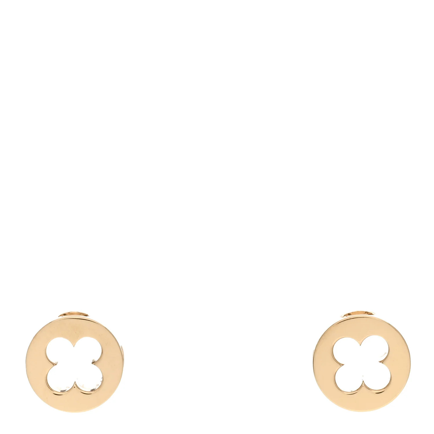 18K Yellow Gold Empreinte Ear Studs Earrings | FASHIONPHILE (US)