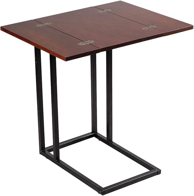 OakRidge Side Accent Table with Fold Out Top, Slim End Table | Amazon (US)