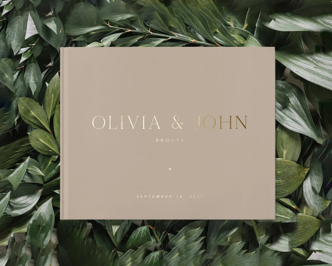 Personalized Guest Book. Custom Wedding Reception Guestbook. Wedding Signing Book. Engagement Par... | Etsy (US)