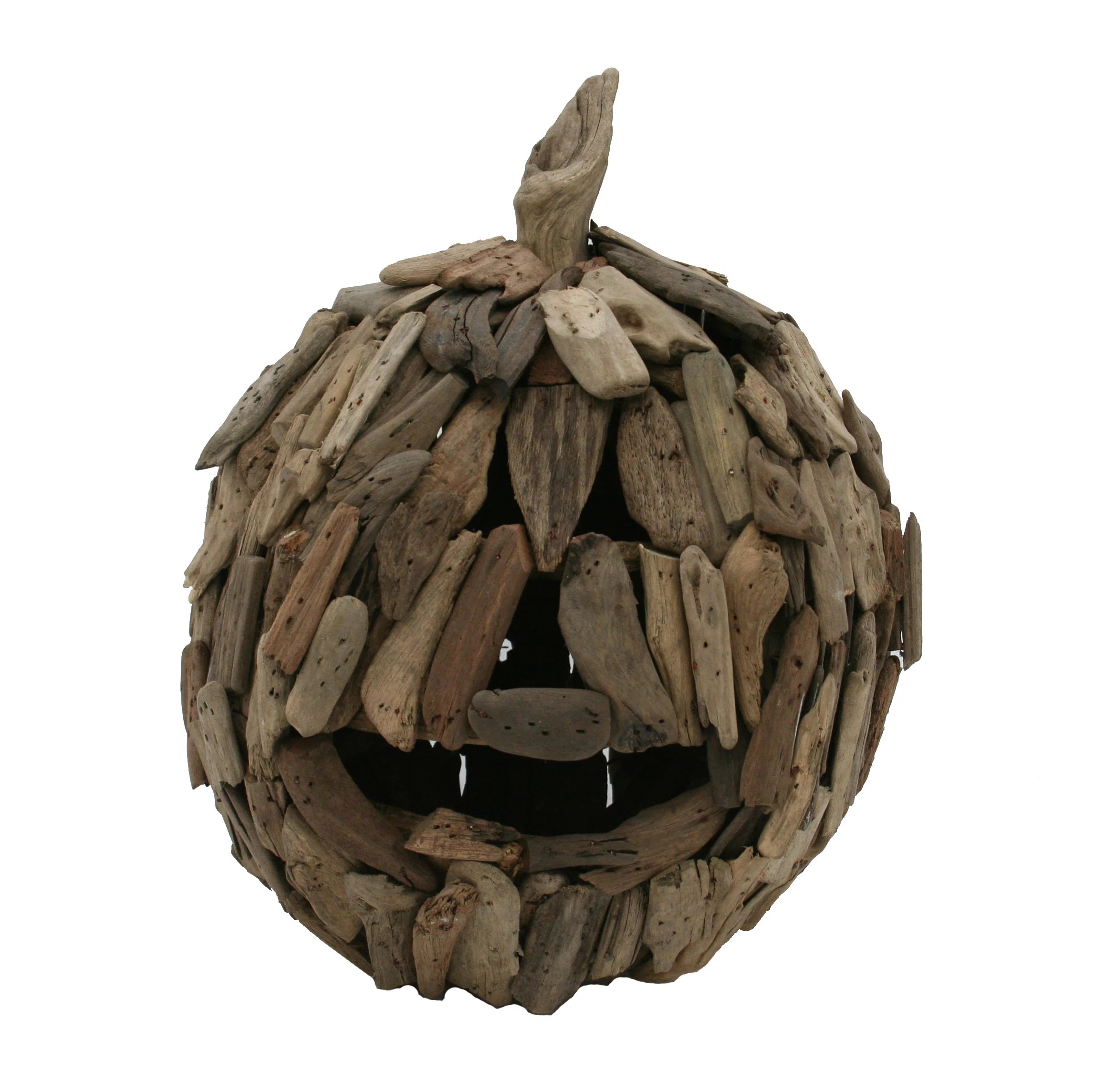 The Holiday Aisle® Driftwood Jack O Lantern | Wayfair | Wayfair North America