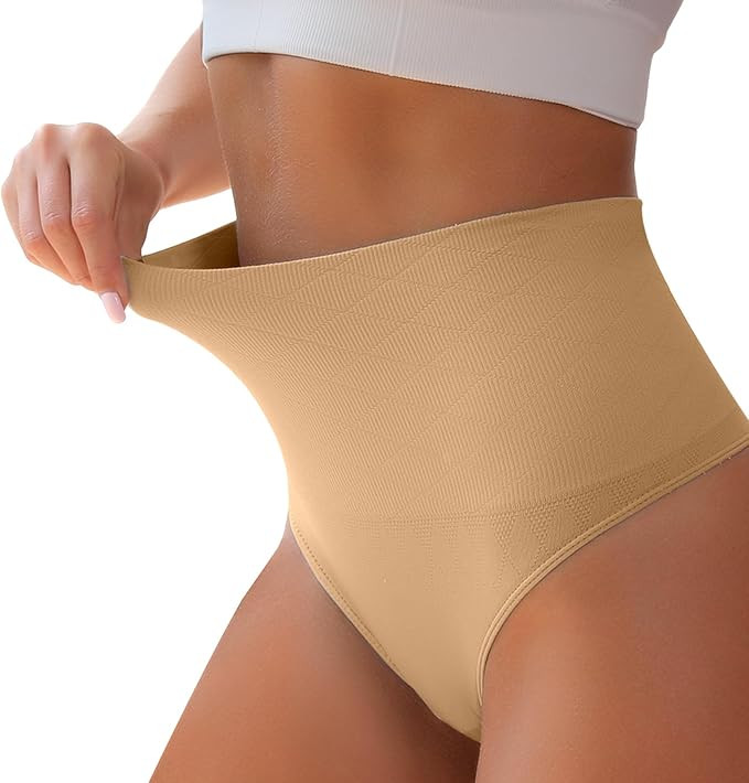 Tummy Control Thongs High Waisted Core Shaper Shapewear Strapless Core Body Shaper High Control S... | Amazon (US)