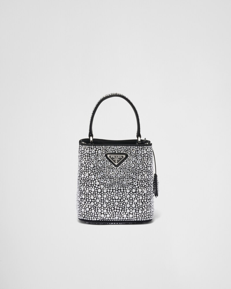 Prada Panier satin bag with crystals | Prada Spa US