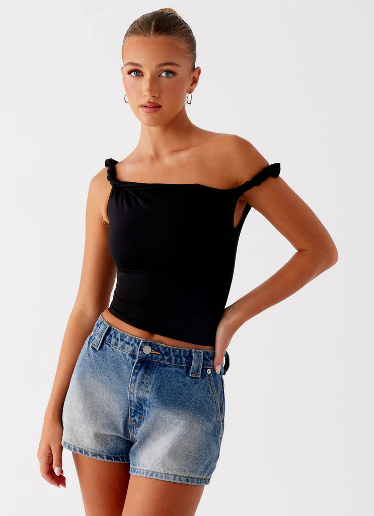 Frida Denim Shorts - Vintage Wash Blue | Peppermayo (Global)