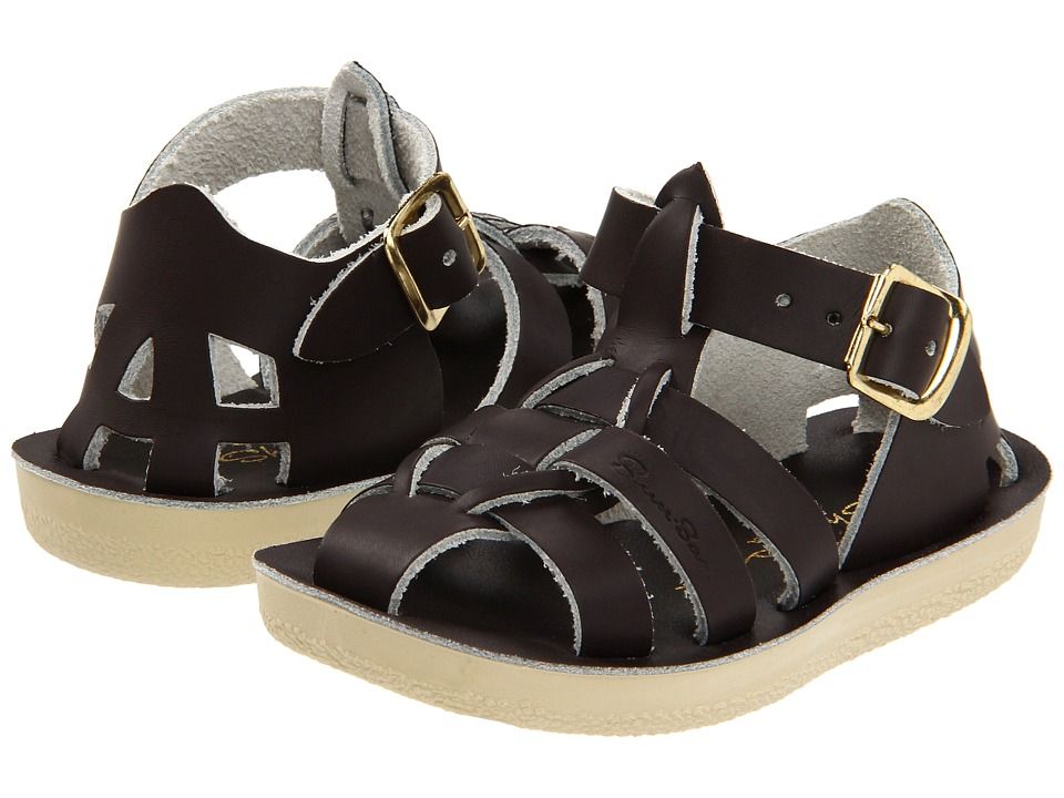 Salt Water Sandal by Hoy Shoes - Sun-San - Sharks (Toddler/Little Kid) (Brown) Kid's Shoes | Zappos