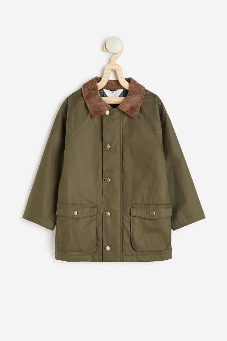 Coated Jacket - Dark green - Kids | H&M US | H&M (US + CA)