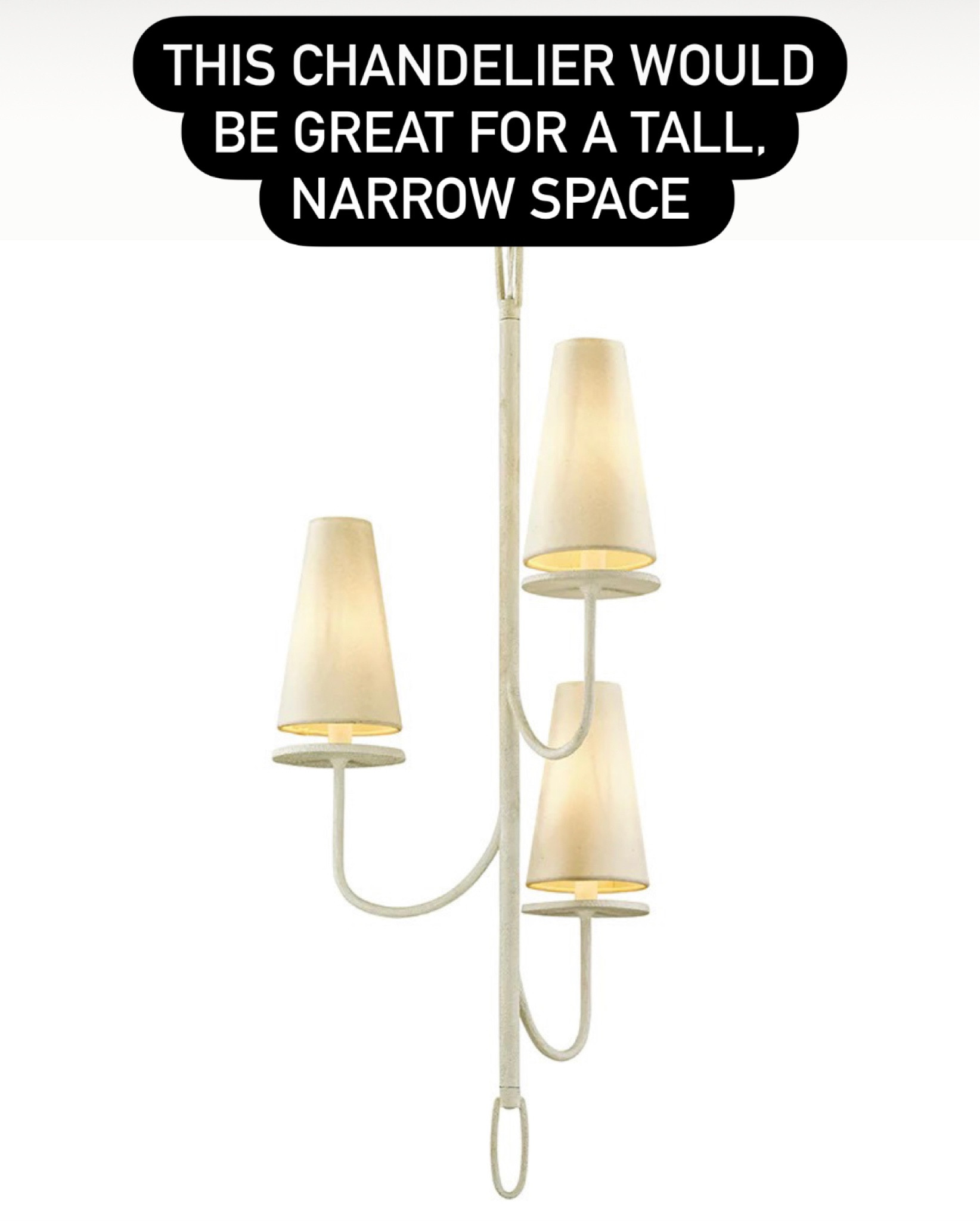 Chandelier for a narrow space 

#LTKhome