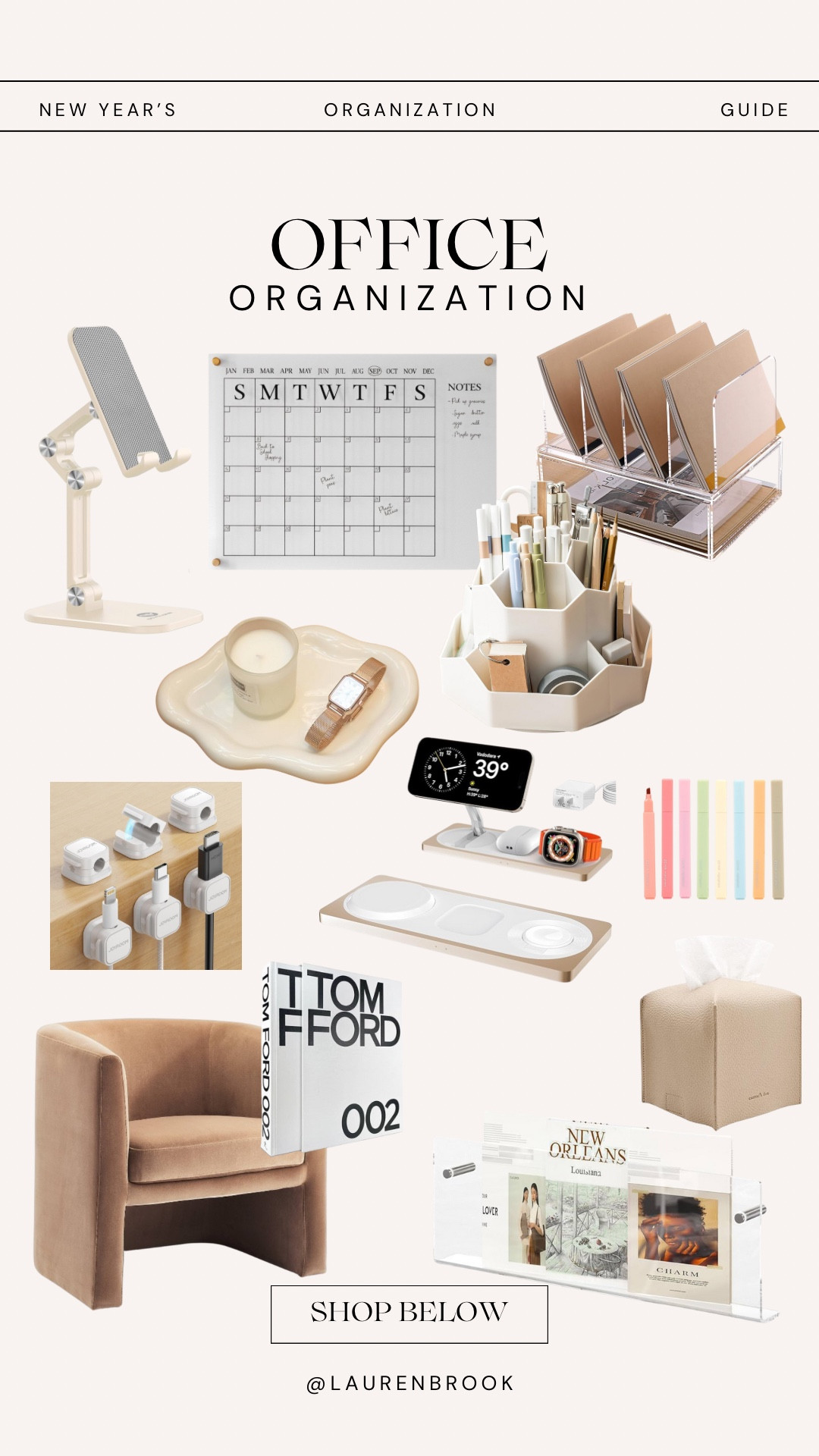 New Year’s Organization | Office Edition

Here are some of my favorite aesthetically pleasing office items that bring peace and comfort to a space that should help inspire and bring focus. 

Shop all the things below!

#organization #officestyle #officeorganization #beige #aetheticallypleasing