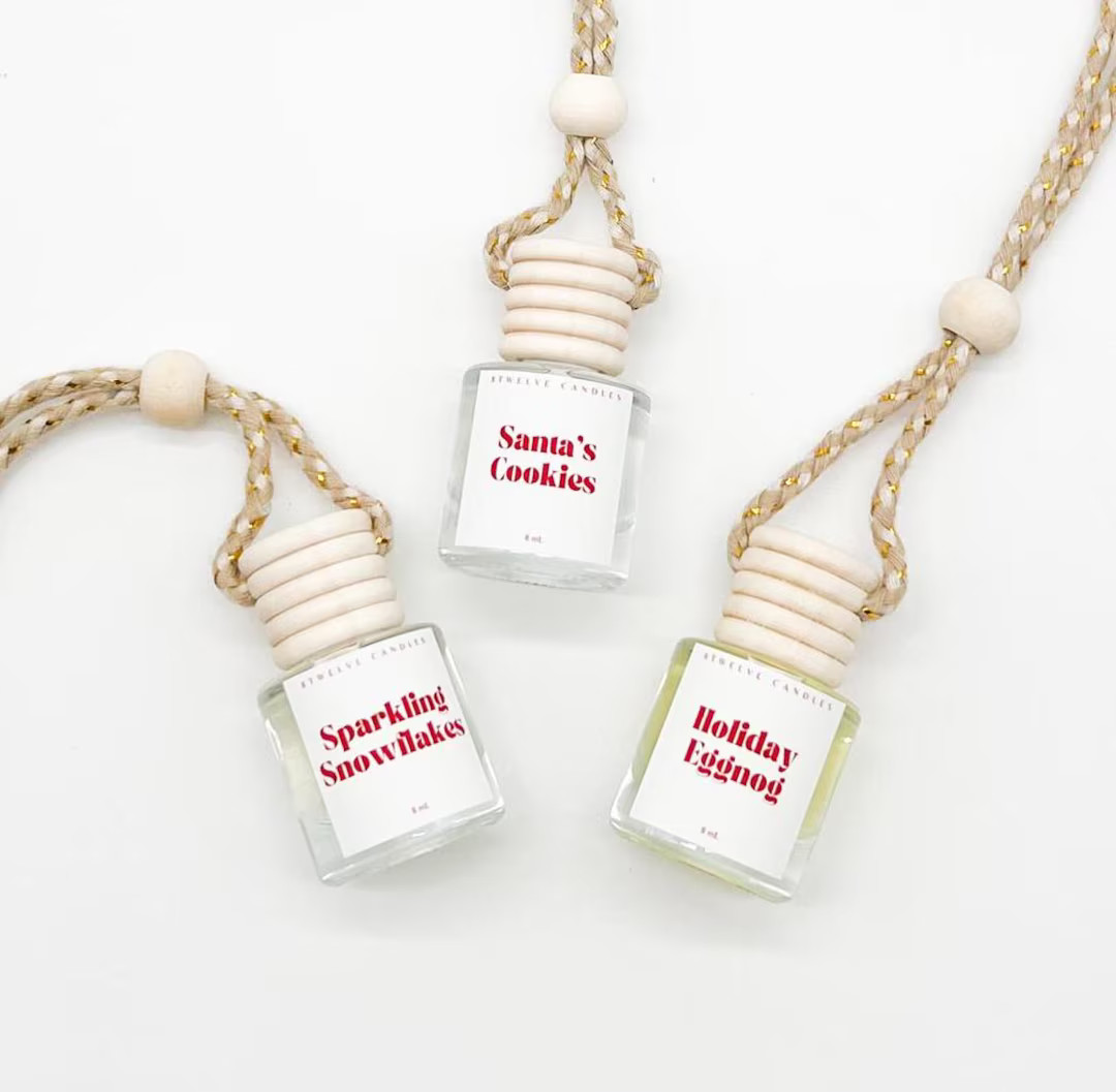 Christmas Scented Car Diffuser Hanging Car Freshener for Car Decor Christmas Stocking Stuffer Ide... | Etsy (US)