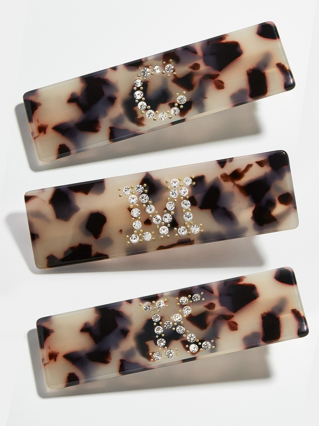 Get 2 Tortoise Initial Resin Clips for $12 | BaubleBar (US)