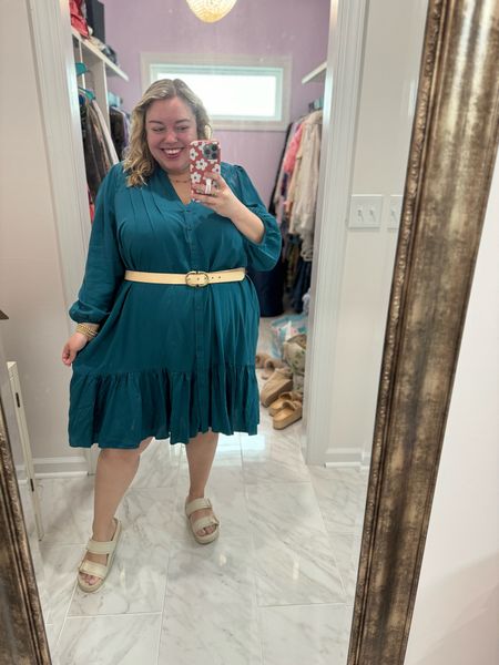 Here’s the Saturday fit! I love this pretty dress from Torrid - the color is great and I love the little ruffle hem. It fits TTS and it’s currently 60% off making it less than $35! 

#LTKsalealert #LTKplussize #LTKstyletip