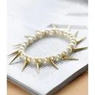 Steampunk Faux Pearl Bracelet  White - One Size | YesStyle Global