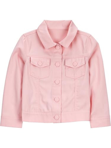 Simple Joys by Carter's Girl Denim Jacket, Pink Twill Jacket, 12M | Amazon (US)