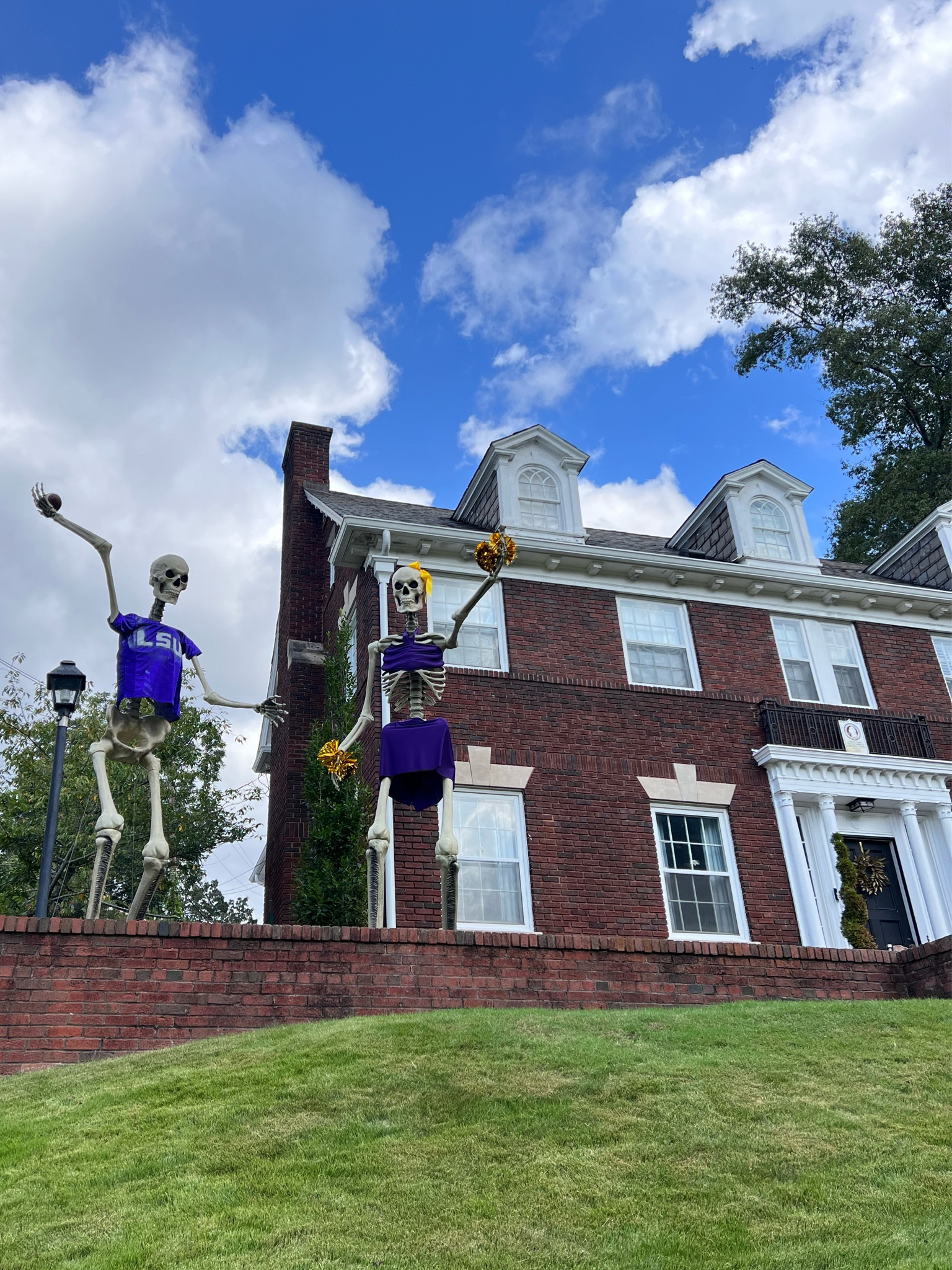 12 foot giant skeleton Halloween decor 💀💀 

#LTKHalloween #LTKhome #LTKSeasonal