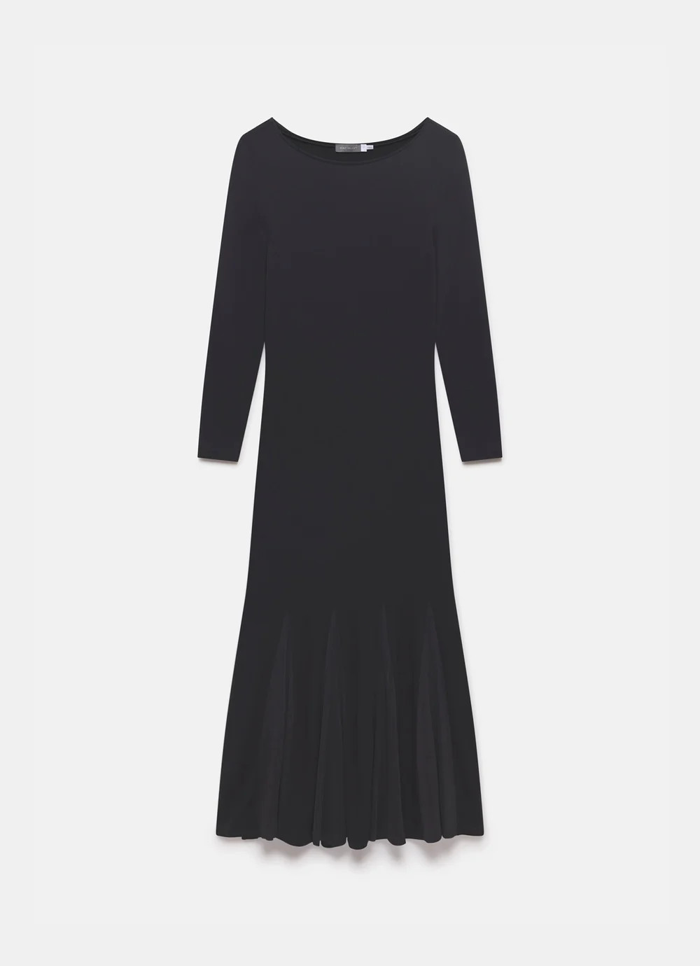 Black Long Sleeve Jersey Maxi Dress | Mint Velvet