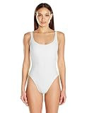 Norma Kamali Women's Super Low Back Mio One Piece Swimsuit, White, L | Amazon (US)