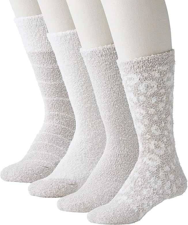 MEMBER'S MARK Luxury Premier Collection Ladies Cozy Socks (4 pairs) - One Size Fits All. | Amazon (US)