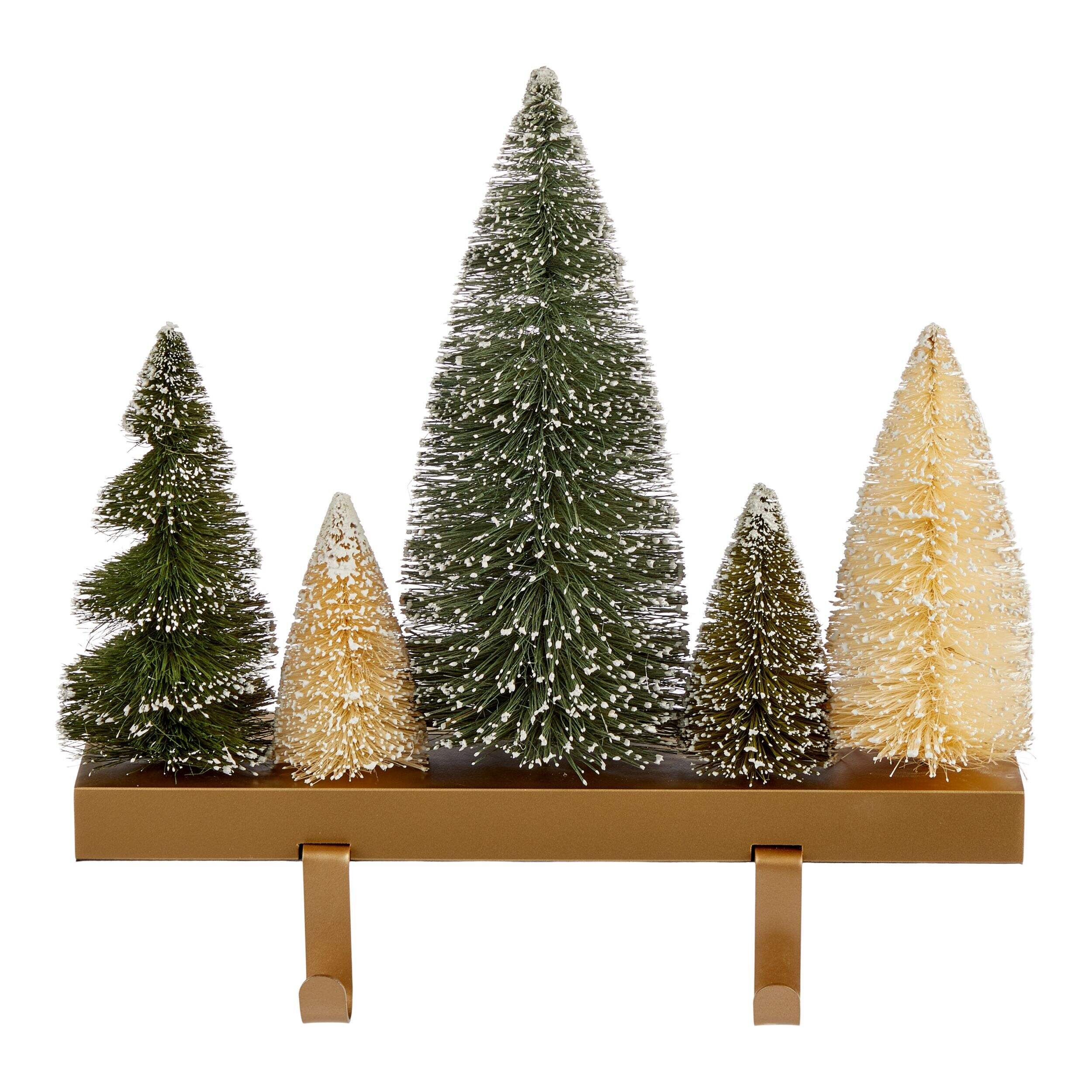 CANVAS Bottlebrush Trees Christmas Decoration Stocking Holder, 2-Hooks | Canadian Tire