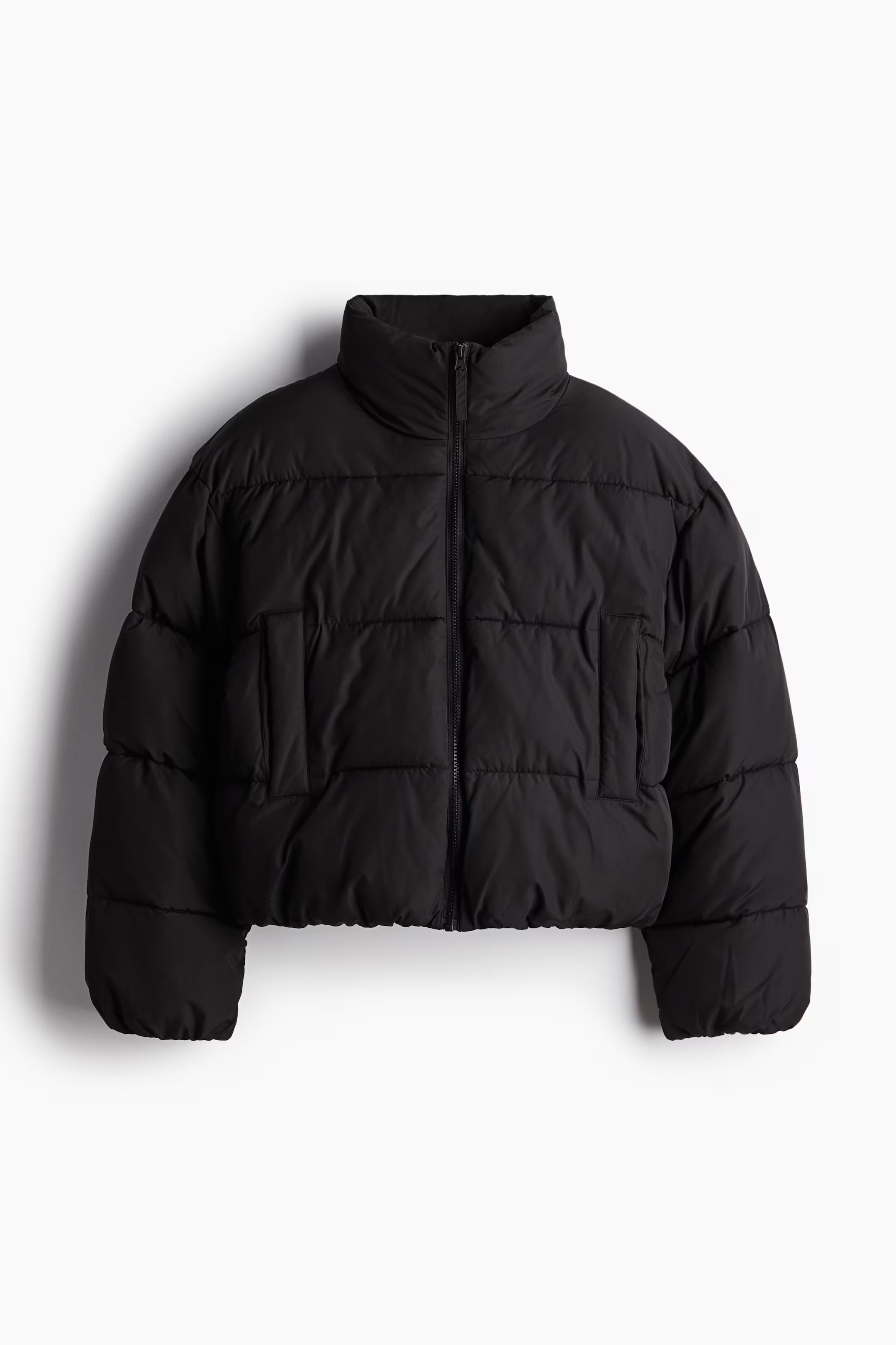 Short Puffer Jacket - Black - Ladies | H&M US | H&M (US + CA)