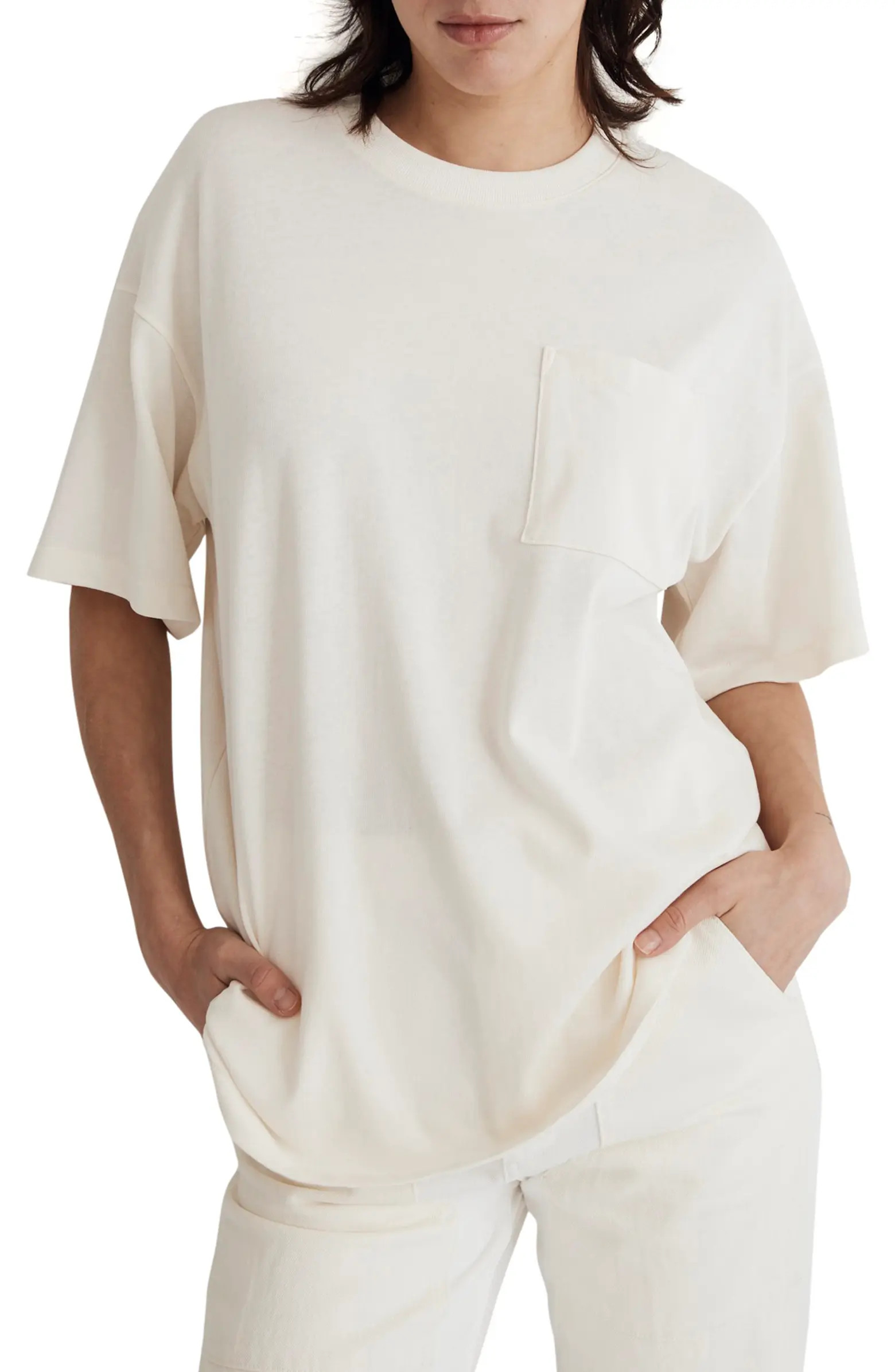 Madewell Garment-Dyed Oversize Cotton Pocket T-Shirt | Nordstrom | Nordstrom
