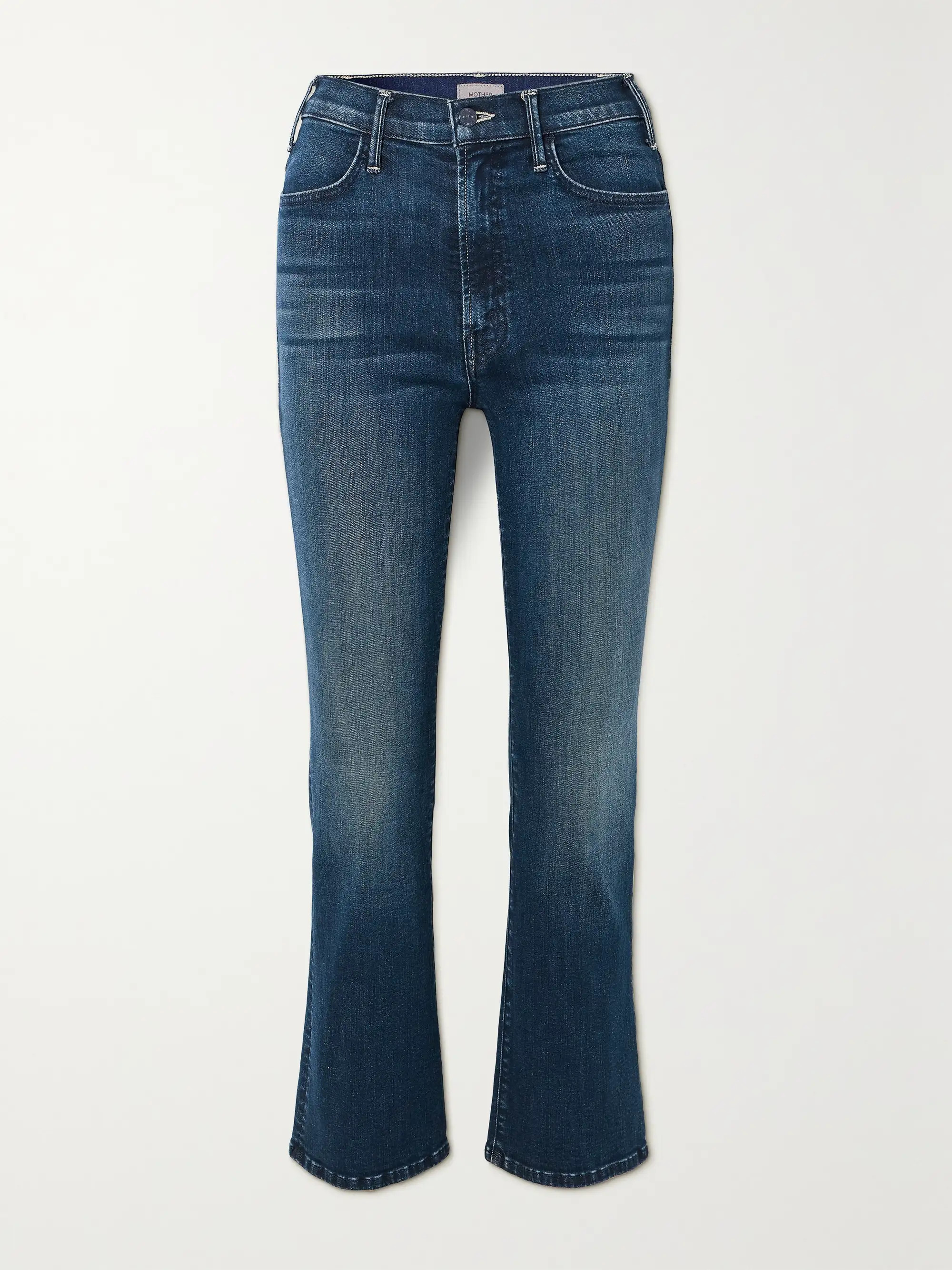 MOTHER + NET SUSTAIN The Hustler cropped high-rise flared jeans | NET-A-PORTER | NET-A-PORTER (US)