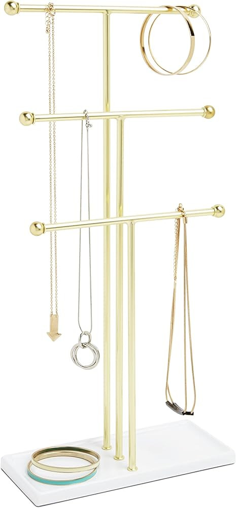 Umbra Trigem Jewelry Stand, Gold | Amazon (US)