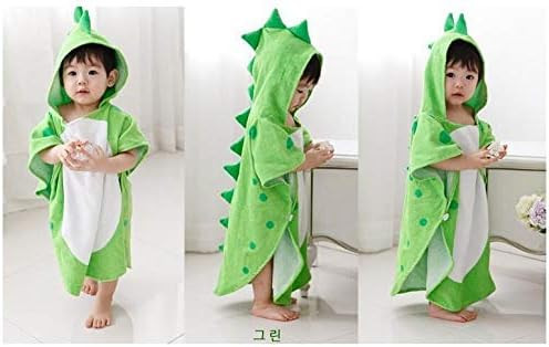 Maleroads Soft Cotton Baby Bath Towel Beach Towel Bathrobe for Kids 0-6 Years (Green Dinosaur, 21.54 | Amazon (US)