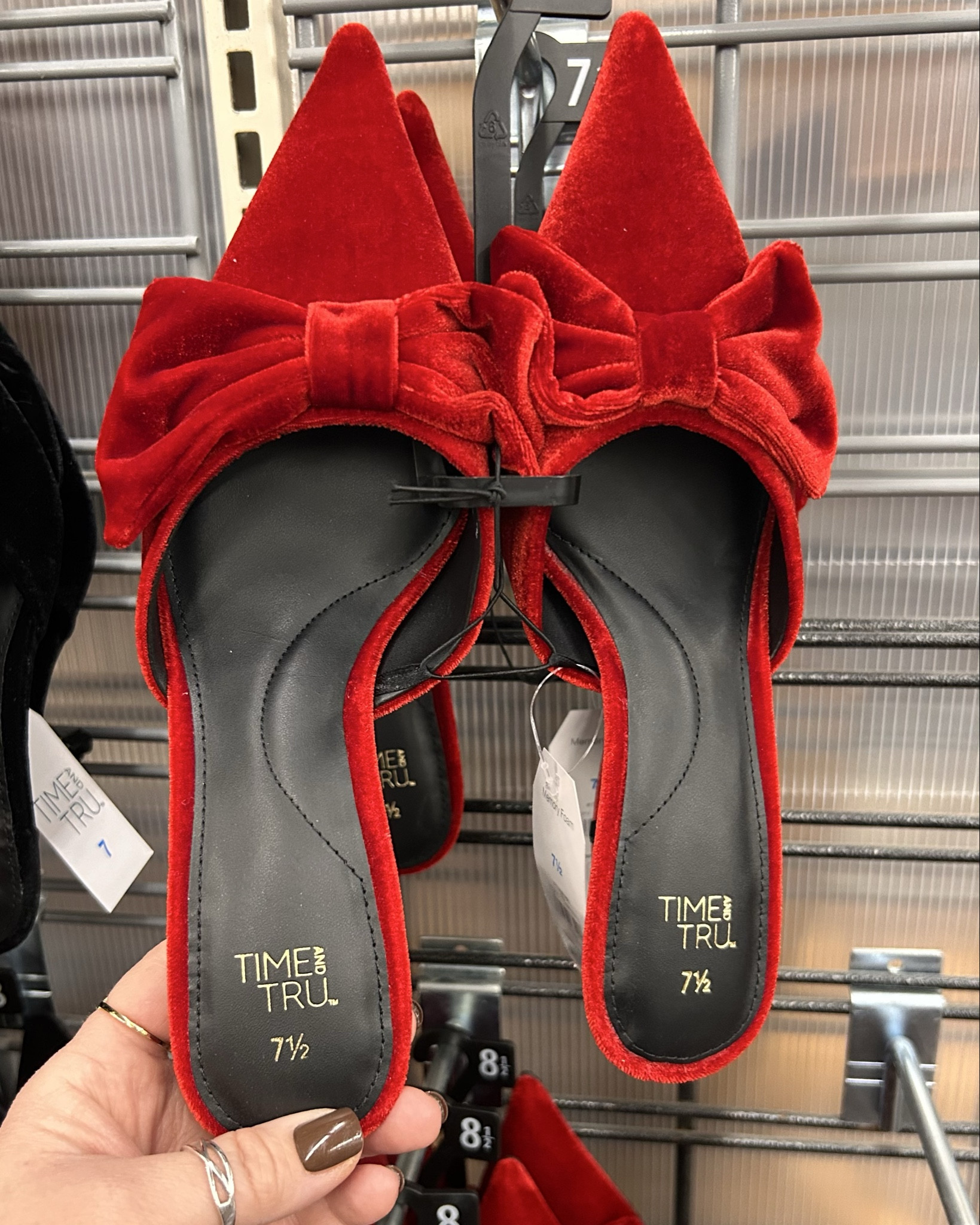 $29.98 kitten heels perfect for the holidays!  I would size up a half size in these!  Seem comfy for heels! 

#LTKFindsUnder50 #LTKShoeCrush #LTKHoliday