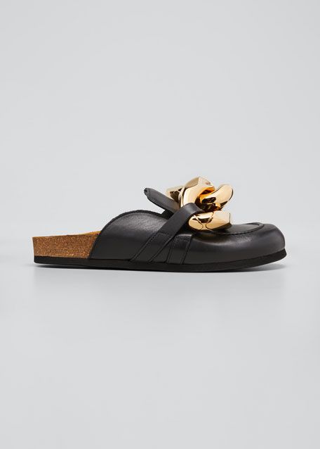 JW Anderson Chunky Napa Chain Slide Mules | Bergdorf Goodman