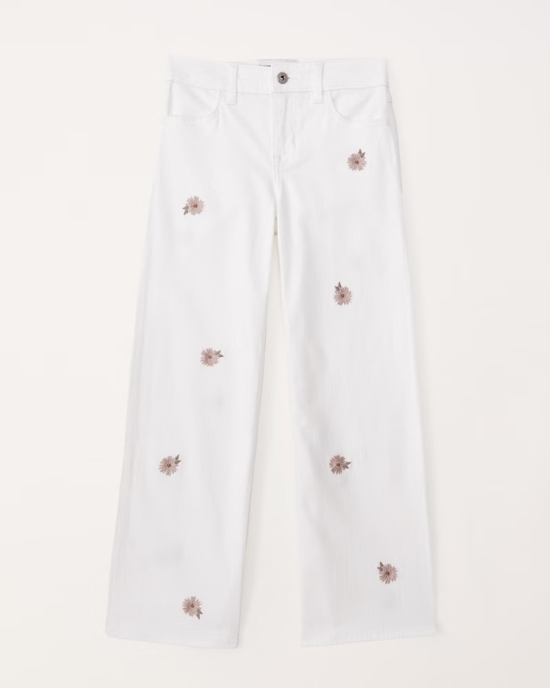 high rise wide leg jeans | Abercrombie & Fitch (US)