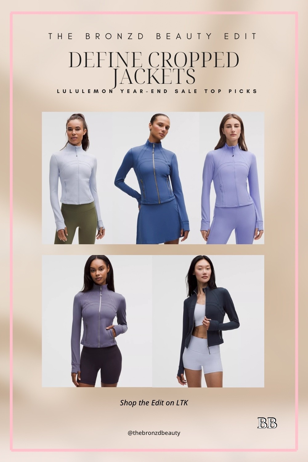#SaleAlert Lululemon Define Cropped Jackets, year-end sale top picks, cropped athletic jackets, petite friendly activewear, snatched waist workout jackets, studio to street layers, flattering zip-up cropped jackets, elevated gym essentials

#LTKFindsUnder100 #LTKSaleAlert #LTKActive