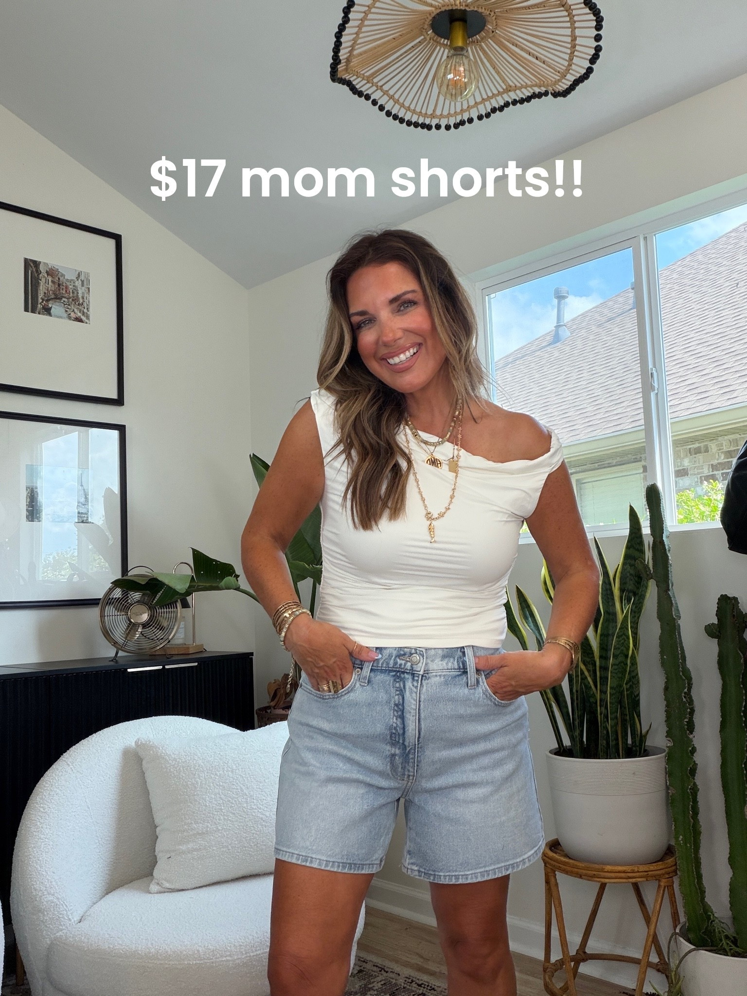 Love these $17 mom shorts!! Great look for less option!!

#LTKOver40 #LTKSeasonal #LTKootd