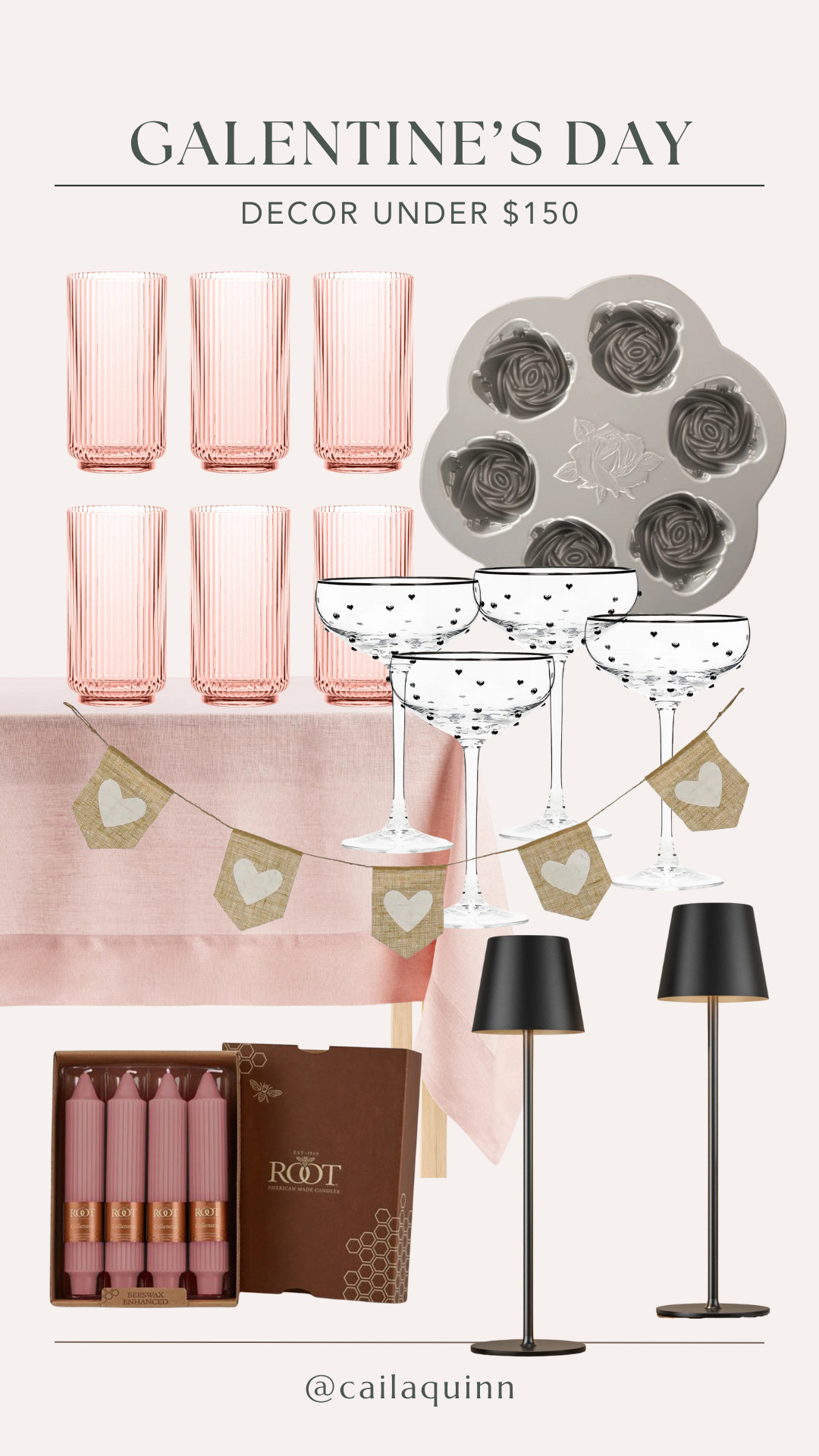 Galentine's day decor under $150  

 #LTKdayinmylife #LTKgrwm #LTKSeasonal
