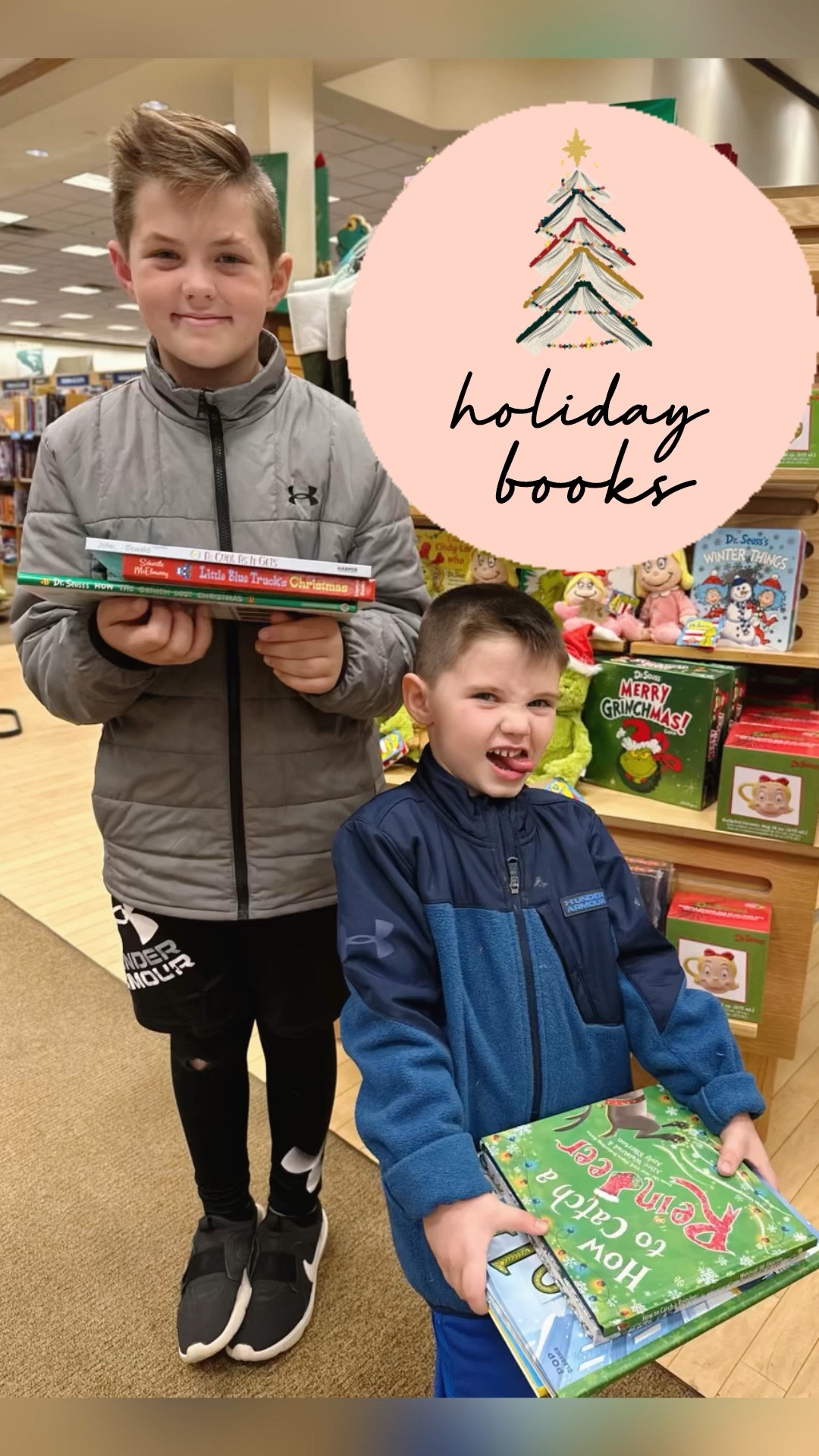 Loaded up on holiday books to add to our collection! This year my kids have added lots of books to their wishlists, and that just makes my heart so happy. Encouraging early readers is so important. That’s why we make reading a special thing we do together, from picking out books to bedtime stories & themed book lists. Celebrating the holidays with books is a family tradition that will have a lasting impact on your child 🎄❤️

#LTKGiftGuide #LTKfamily #LTKHoliday