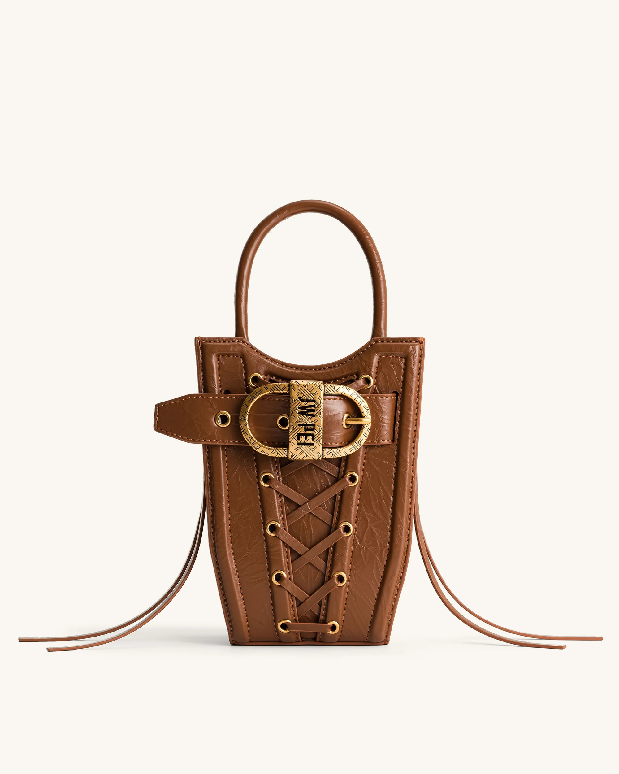 FEI Crushed Straps Phone Bag - Brown | JW PEI US