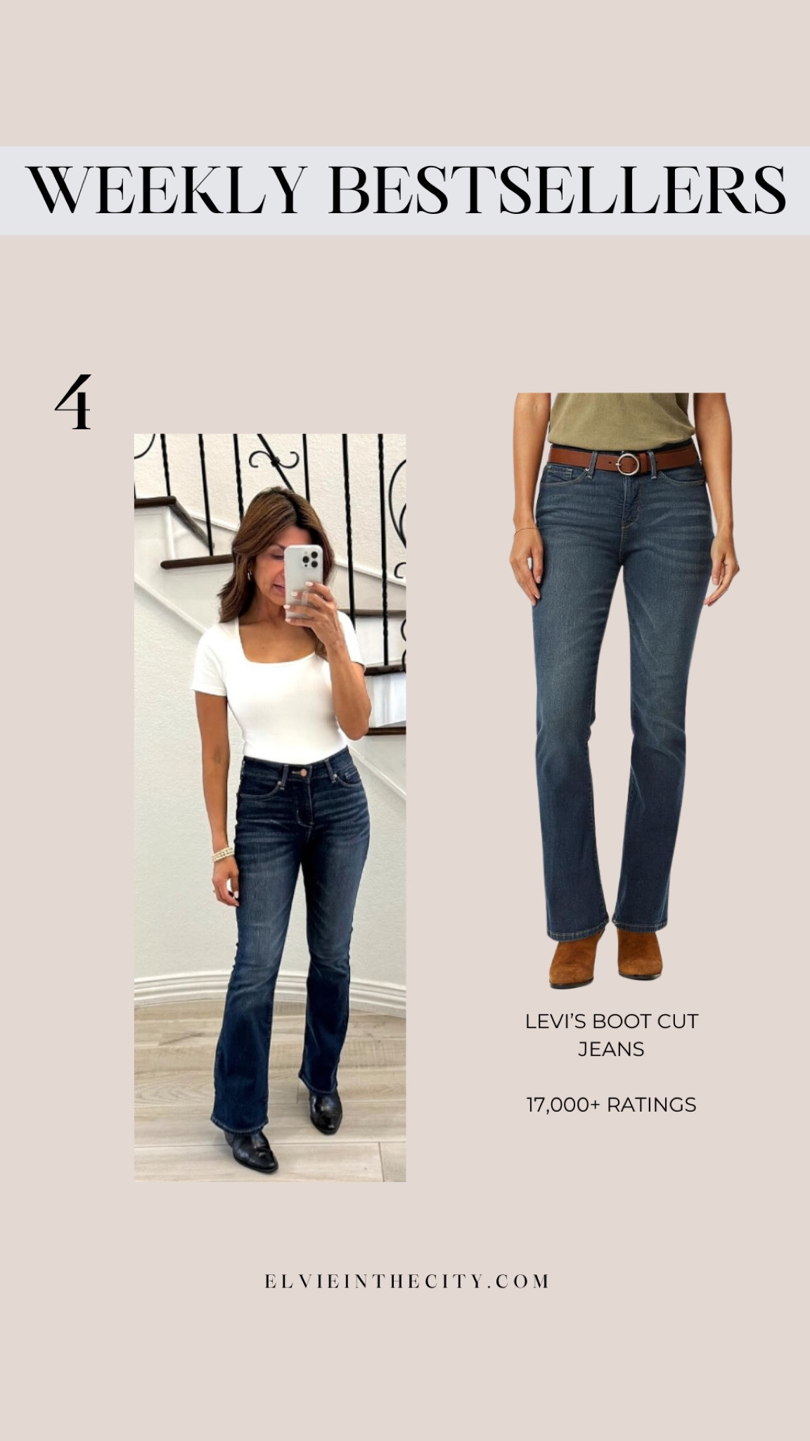These Levi’s boot cut jeans were the #4 bestseller last week.

Ootd, fall outfit, fashion over 40

#LTKStyleTip #LTKOver40 #LTKFindsUnder50