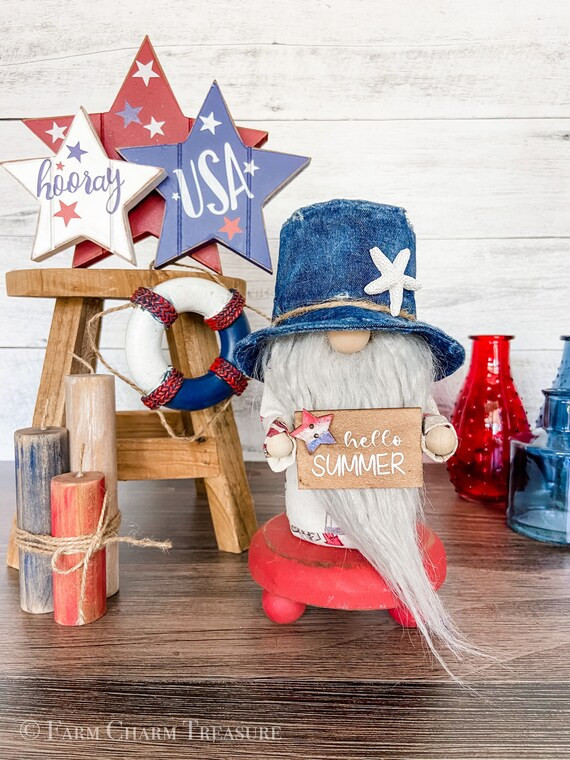 Summer Gnome Patriotic Gnome 4th of July Gnome Independence | Etsy | Etsy (US)