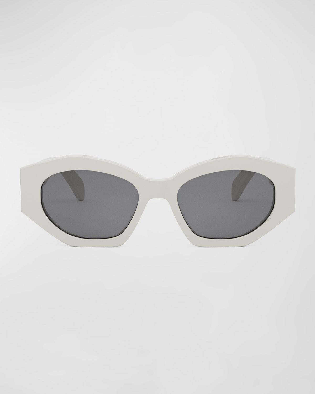 Triomphe Acetate Oval Sunglasses | Neiman Marcus
