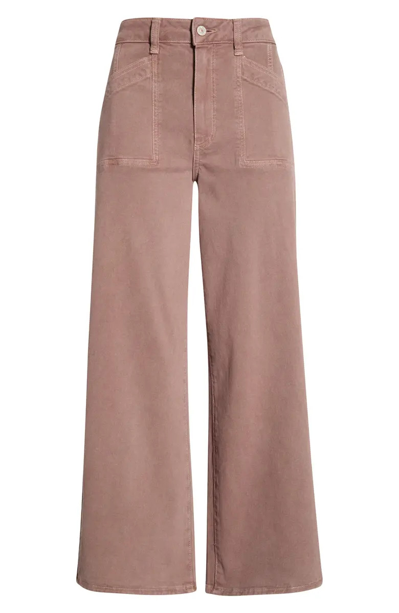 PAIGE Anessa High Waist Ankle Wide Leg Jeans | Nordstrom | Nordstrom