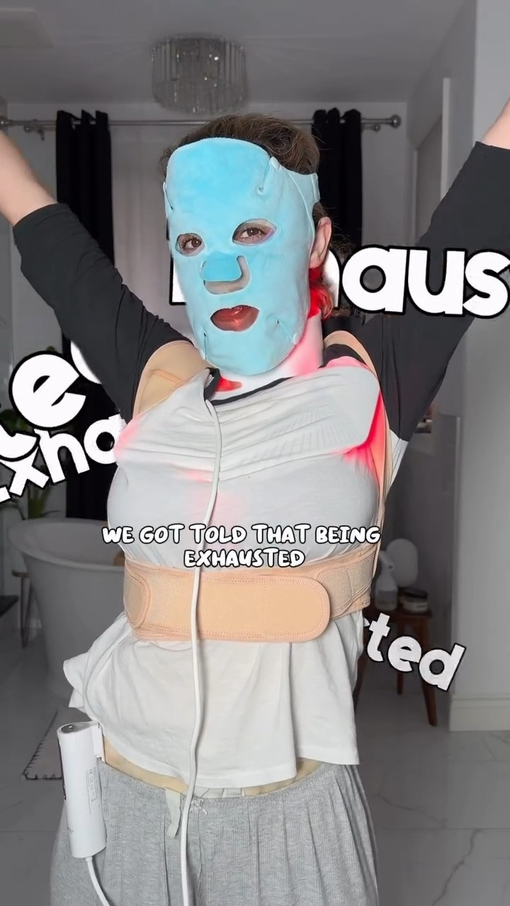 You don’t owe anyone your exhaustion.
Not your job.
Not your relationships.
Not the version of you that thought being tired meant you were doing enough.

Start giving a shit about yourself the way you’ve given everything to everyone else.

For me, taking care of my skin is more than what you see on the surface.
I’m regulating my nervous system.
I’m choosing me.
And I feel free in these moments.

It’s skincare that keeps me sane.

Everything I used for this shed ⤵️ Comment LINK and I’ll send you a link to everything 

Red light neck mask – boosts collagen, firms the skin, and eases neck tension. @currentbody 
Shoulder castor oil – detoxifies, improves circulation, and releases built-up stress. @queenofthethrones 
Tummy mask and tape – supports lymphatic flow, reduces bloating, and calms digestion.
Compression mask – hydrates, soothes inflammation, and locks in moisture.
Lip mask – plumps, smooths, and restores hydration.
Face mask – brightens dull skin and replenishes hydration after long days.
Under-eye mask – reduces puffiness, cools, and helps with dark circles.
Forehead tape – releases tension and helps train relaxed facial muscles. @skinsupervision 
Hair massage with red light cap – stimulates the scalp, promotes hair growth, and calms the mind. @currentbody 

Each layer supports my skin, my mood, and my body’s detox process, because skincare isn’t just about looking good, it’s about feeling regulated and grounded.



#LTKBeauty #LTKselfcare #LTKfitnessgoals