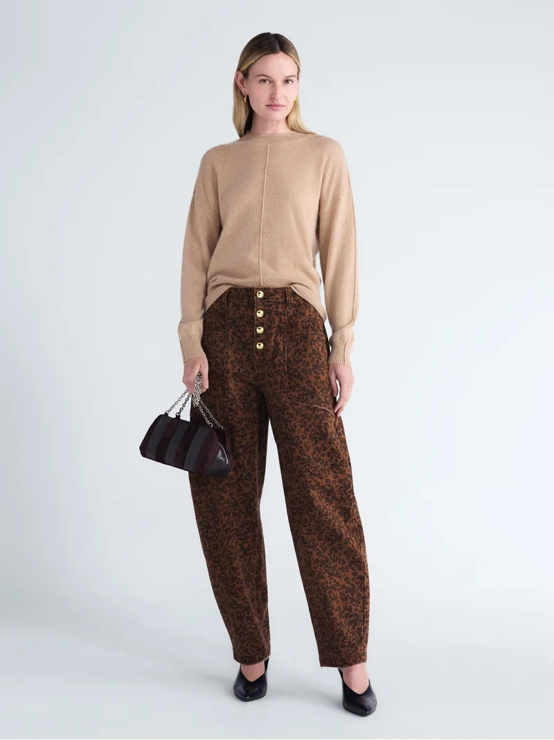 Scoop Women's and Women's Plus High Rise Tapered Leg Pants, Sizes 0-28W | Walmart (US)